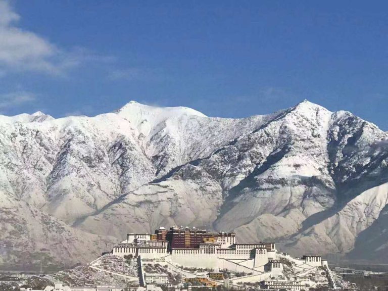Winter view of Potala Palace Tibet